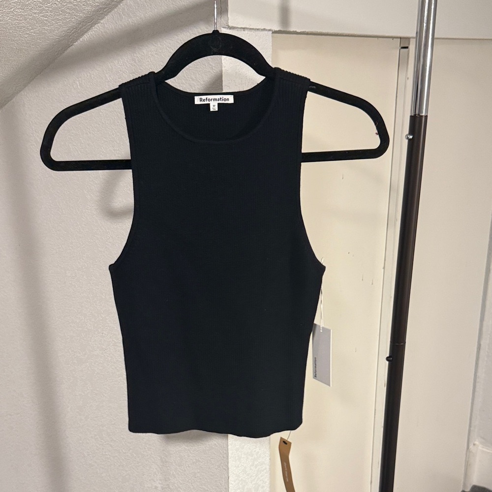 Reformation Classic Black Tank Top